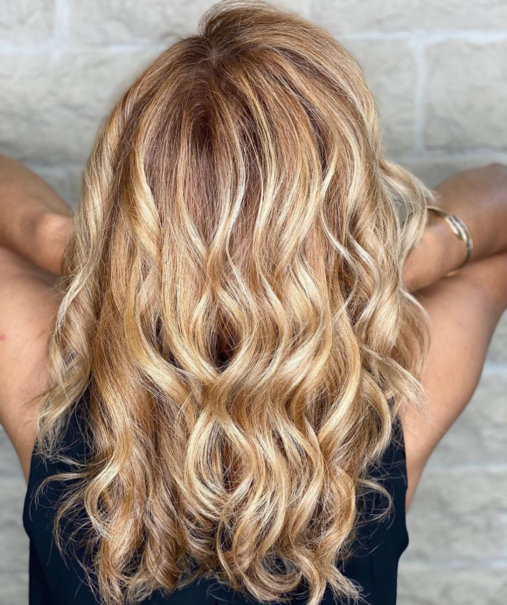 Haarfarbe hellbraun mit blonden strähnen
